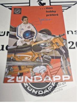 Repro Postkarte " Jacky Ickx " 1969 - Vize Weltmeister Formel 1 - Sein schönstes Hobby